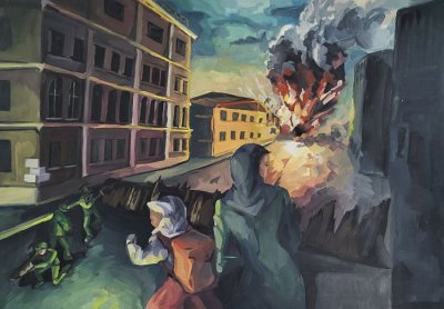 Комиссарова Екатерина "В июне 1941" МБОУДО г. Кургана «Детская художественная школа им. В.Ф. Илюшина» преподаватель Садов Андрей Владимирович