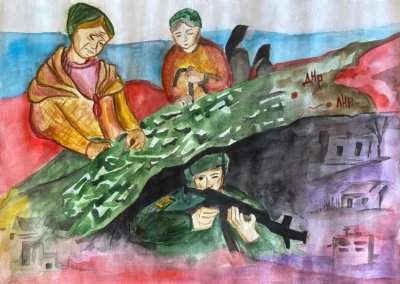 Худякова Виктория - "Позади каждого сильного солдата - сильная мать" МБОУДО "Катайская детская школа искусств" преподаватель Никитин Павел Александрович