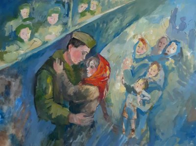 Харина Елизавета - "Встреча" МБОУДО г. Кургана «Детская художественная школа им. В.Ф. Илюшина» преподаватель Архипова Елена Петровна