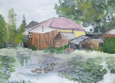 Колупаева Алена - Семья уточек